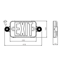 Load image into Gallery viewer, Round Led Light Exit Sign