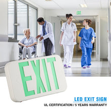 Load image into Gallery viewer, Green Led Exit Sign
