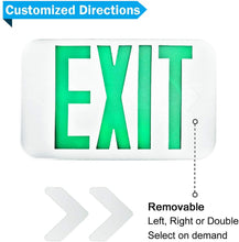 Load image into Gallery viewer, Green Led Exit Sign