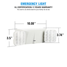 Load image into Gallery viewer, DUAL HEAD EMERGENCY LIGHT JLEU3