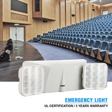 Load image into Gallery viewer, DUAL HEAD EMERGENCY LIGHT JLEU3