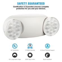 Load image into Gallery viewer, DUAL HEAD EMERGENCY LIGHT JLEU5
