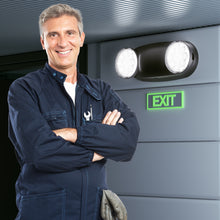 Load image into Gallery viewer, DUAL HEAD EMERGENCY LIGHT JLEU5 BK
